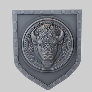 Bison Animal Wall Bison Animal Bust for CNC Router Laser & 3D Printer