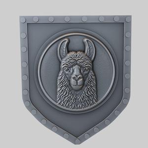Llama Animal Wall Llama Animal Bust for CNC Router Laser & 3D Printer