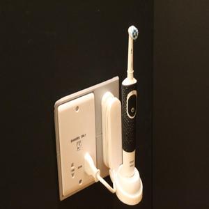 Bathroom Socket Mount + ToothBrush Holder