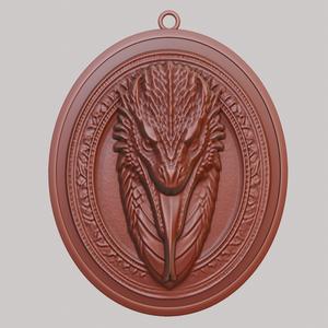 Komodo Dragon Animal Necklace Komodo Dragon Animal Pendant for CNC Router Laser & 3D Printer