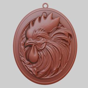 Chicken Animal Pendant Chicken Animal Necklace for CNC Router Laser & 3D Printer