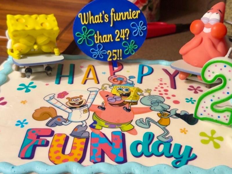 What's funnier than 24? 25 cake topper 