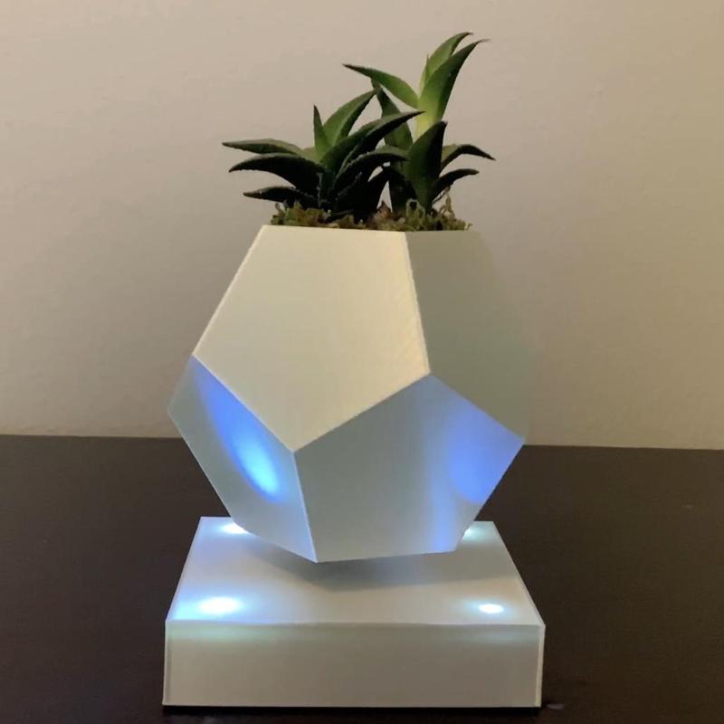 Levitating Planter with LEDs