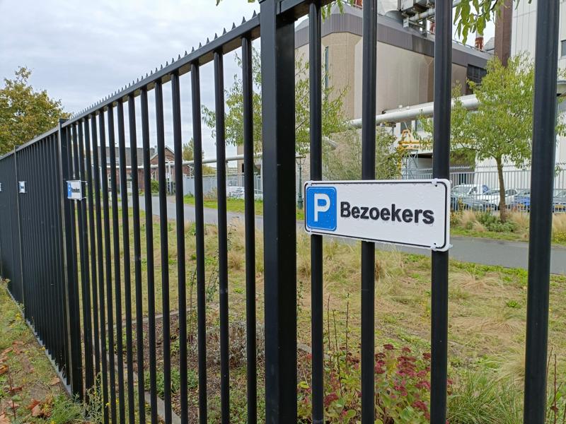 Bezoekers (Visitors in Dutch) Parking Sign (Multi Material Print)