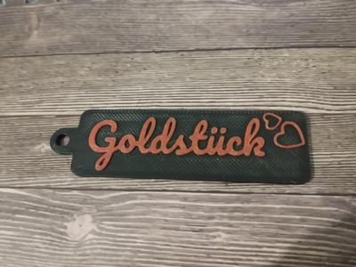 Schlüsselanhänger Keychain Goldstück