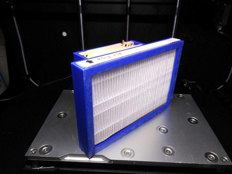 HEPA filter powered by 90mm PC fan