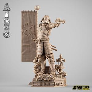 STORMTROOPER SAMURAI SCULPTURE - TESTED AND READY FOR 3D PRINTING