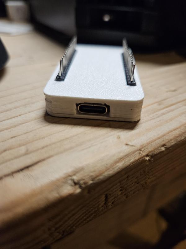ESP32 WROOM case with GPIO access (USB-C compatible)
