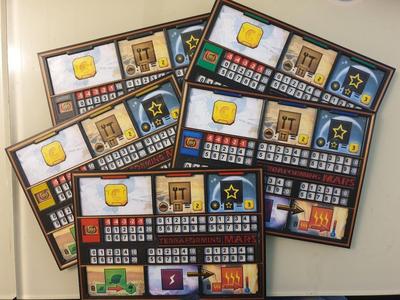 Terraforming Mars - Player boards