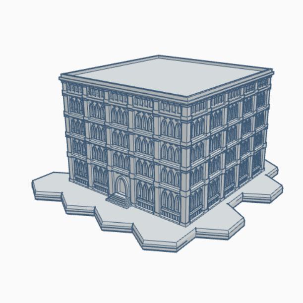 Gothic Building GHB119 With Hex Base