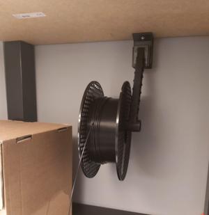 Upside down spool holder mount(for Ikea Lack)