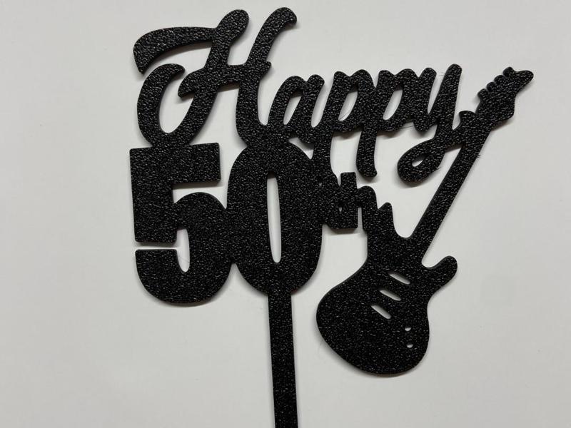 Happy 50th cake topper