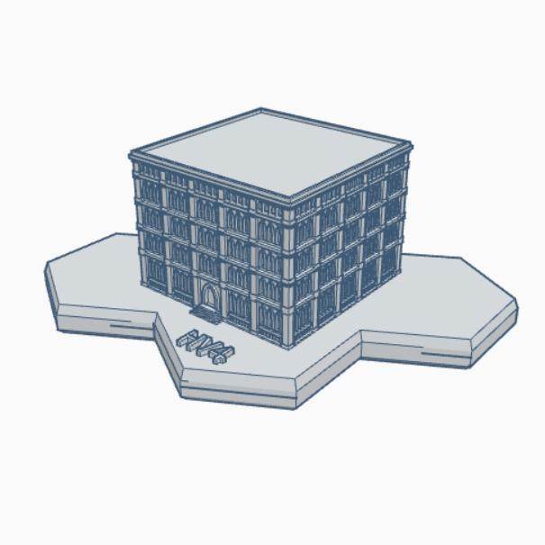 Gothic Building HMSG119 Hex Map Scale