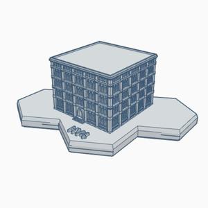 Gothic Building HMSG119 Hex Map Scale