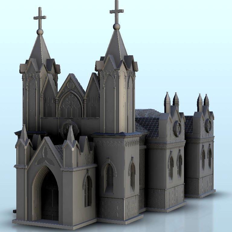 Gothic church 9 - Middle Age SAGA Medieval Fantasy Building Tabletop