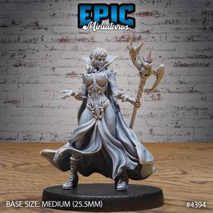 Elf Warlock Female ‧ DnD Miniature ‧ Tabletop Miniatures ‧ Gaming Monster ‧ 3D Model ‧ RPG ‧ DnDminis ‧ STL FILE
