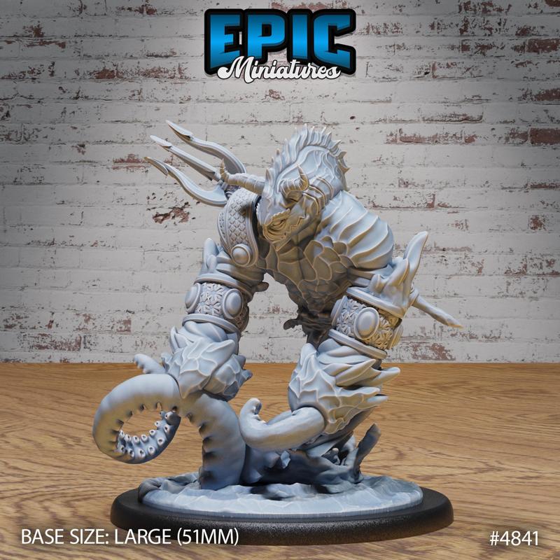 Water Elemental Guard Tentacles ‧ DnD Miniature ‧ Tabletop Miniatures ‧ Gaming Monster ‧ 3D Model ‧ RPG ‧ DnDminis ‧ STL FILE