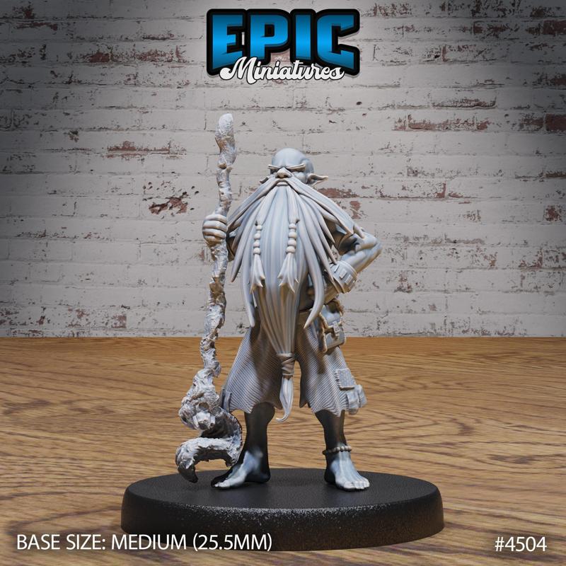Deep Old Gnome ‧ DnD Miniature ‧ Tabletop Miniatures ‧ Gaming Monster ‧ 3D Model ‧ RPG ‧ DnDminis ‧ STL FILE