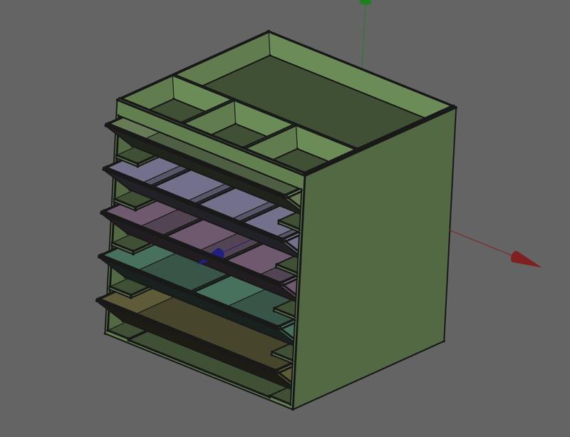print in place mini organizer