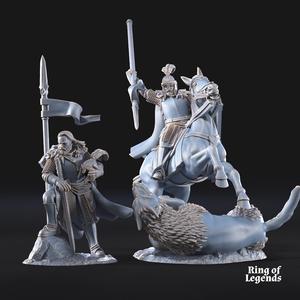 North Humans Captain with Spear and Shield | North Humans | Ring of Legends