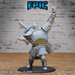 Fire Giant Victory ‧ DnD Miniature ‧ Tabletop Miniatures ‧ Gaming Monster ‧ 3D Model ‧ RPG ‧ DnDminis ‧ STL FILE