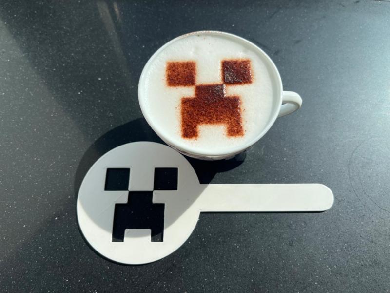 Cappuccino Latte Art Minecraft