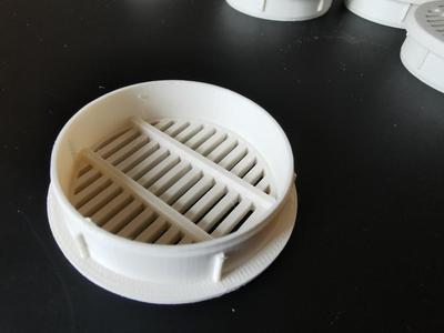 Air vent for a 45 mm pipe (parametric)