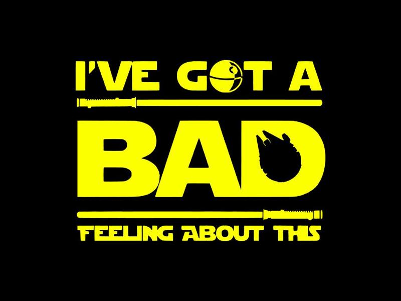 Star Wars 'Bad Feeling' Coaster