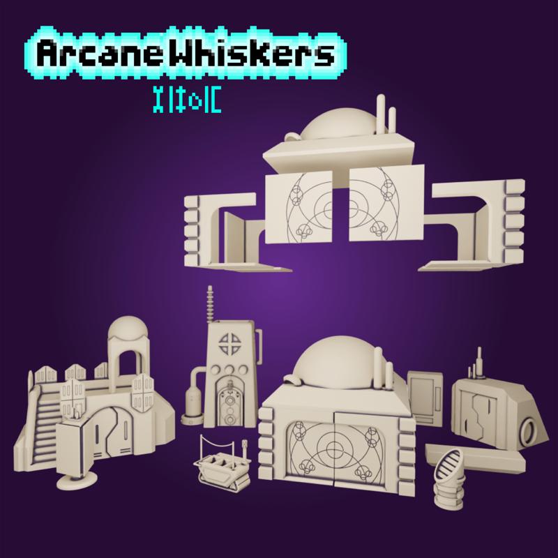 Martian town terrain set, The Olympus Mons Pack