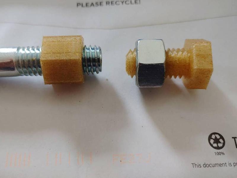 Half inch UNC nut and bolt
