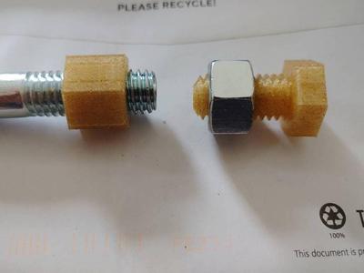 Half inch UNC nut and bolt