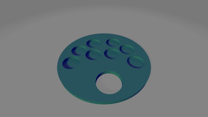 Hand palette 8 colors