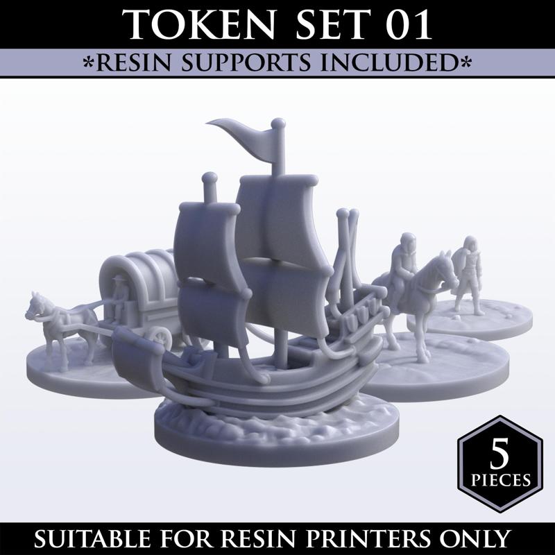 Hexton Hills Token Set 01