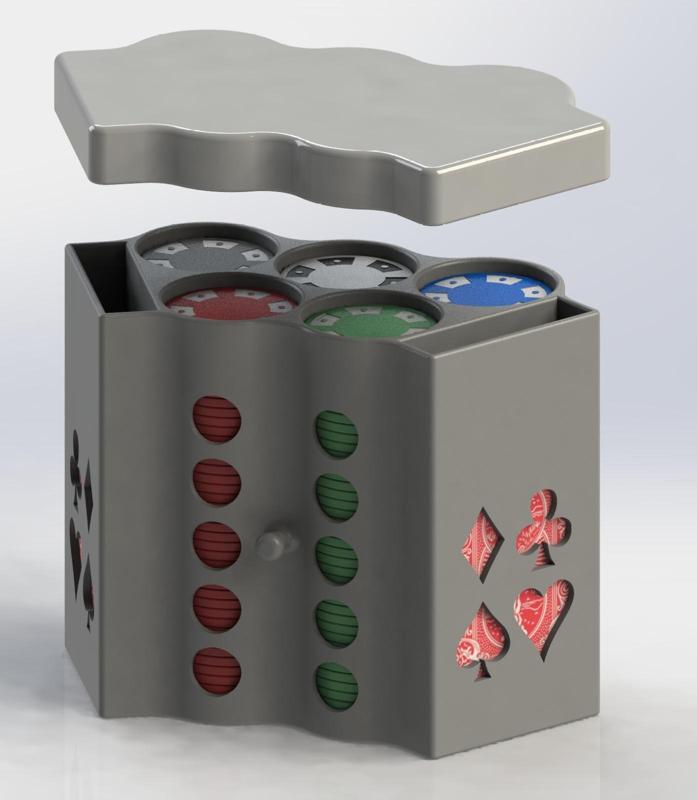 poker chip box