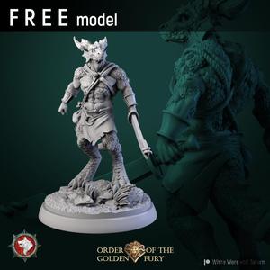 Kobold warrior - FREE STL miniature pre-supported