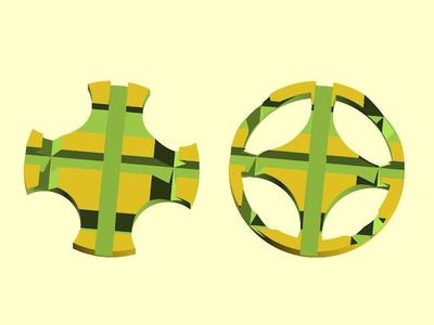 Parametric Celtic Cross Phone Stand