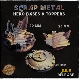Hero Bases & Toppers - Scrap Metal