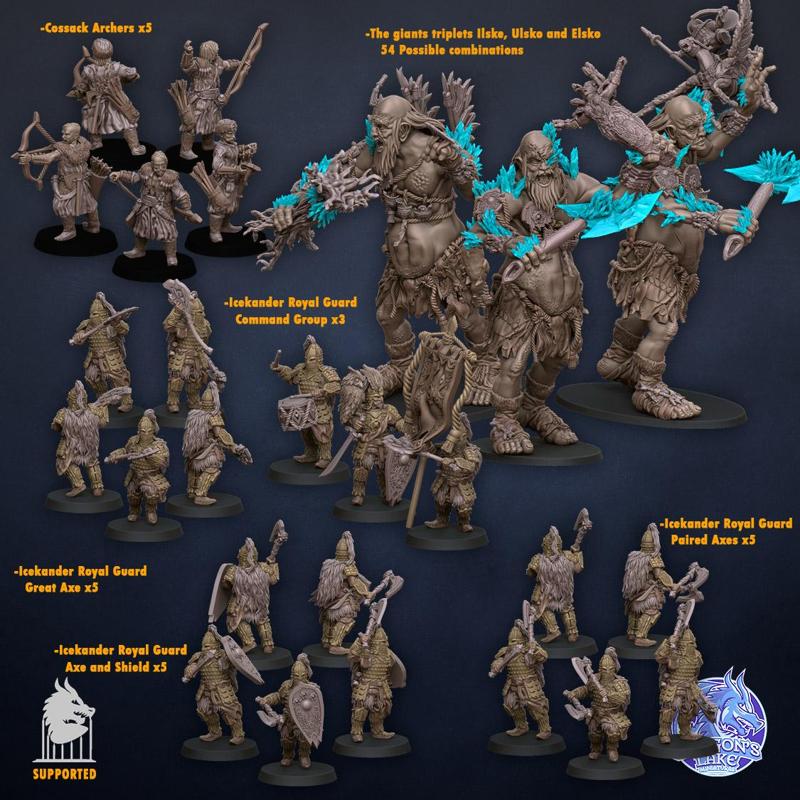 Icekander - Dragon's Lake Miniatures - December Pack 2022 Bundle
