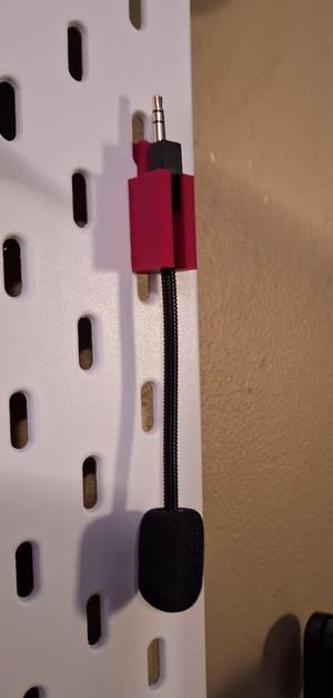 Logitech Pro X Wireless Headset Mic Holder for Skådis pegboard
