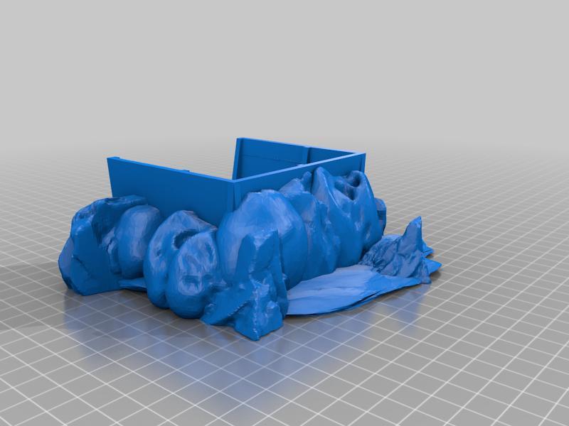 WW2 Concrete Island Bunker Tiny Room