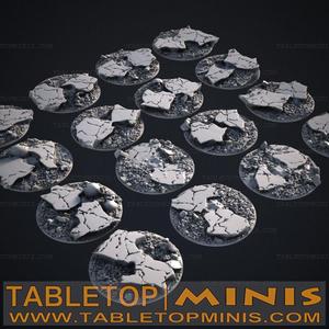 Cracked Earth 32mm Bases Topper