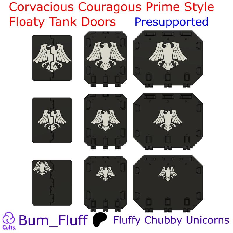 Corvacious Couragous Prime Style Floaty Tank Doors - Presupported
