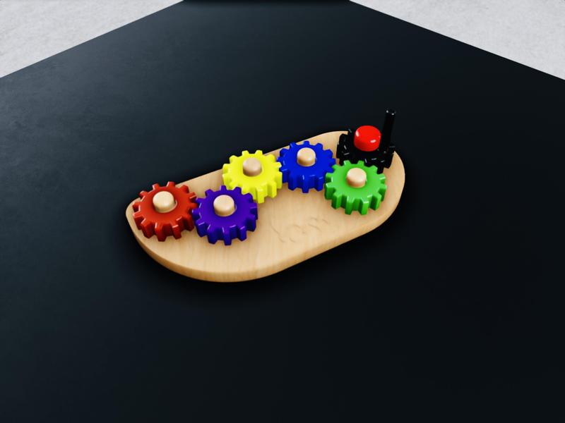 Cog Board Toy - Montessori Toy