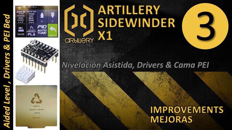 Artillery X1 Mejoras / Improvements 3 - 1st Layer Marlin Aided Leveling - Nivelación Asistida 1ª Capa