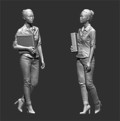 PEOPLE WOMAN W5  FIGURE DIORAMA