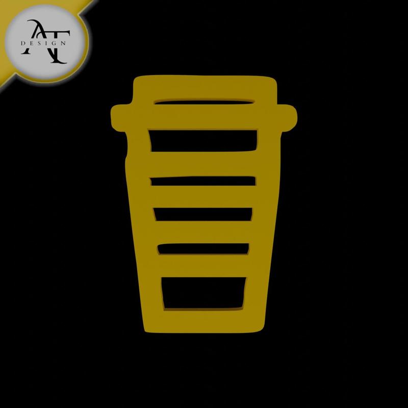 Simple Coffee Cup Symbol - 2D Art