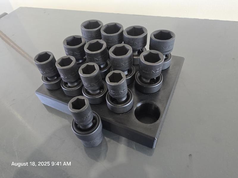 ICON 1/2 metric swivel socket tray