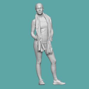 WOMAN GYM PEOPLE CHARACTER FOR DIORAMA