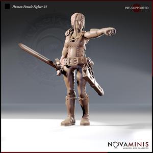 Human Female Fighter 01