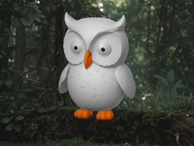 Cute mascot owl